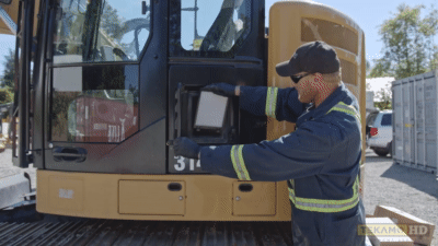 Where to install an air filter on an excavator