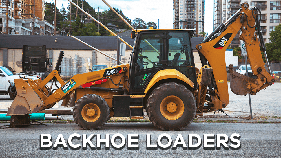 Backhoe loaders is one of the most common types of heavy equipment