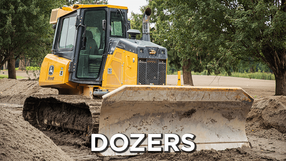 Dozer pushing dirt